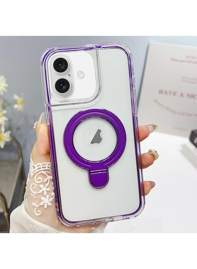 S-TOP Case For iPhone 16 Translucent 3 in 1 Holder MagSafe Phone Case - Image 1