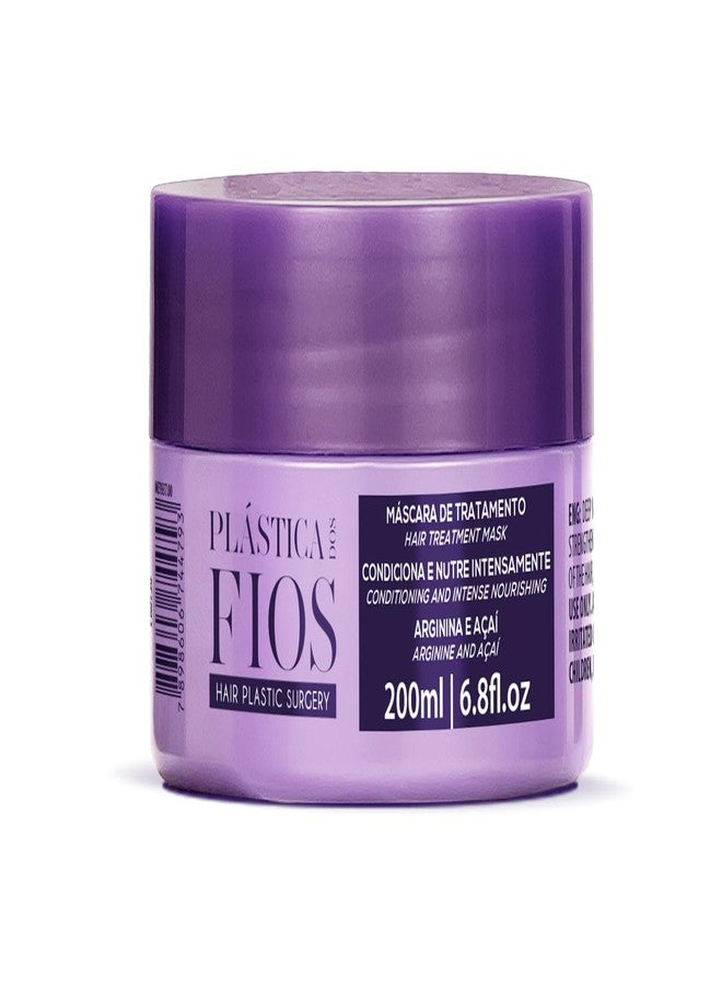 Cadiveu Plastica dos Fios Hair Treatment Mask 200ml – Deep Nourishing Anti-Frizz Repair with Arginine & Açaí – Intense Conditioning for Soft, Smooth, Strengthened Hair - Brazil Keratin System - Image 1