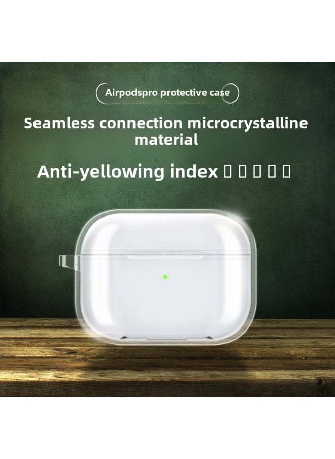 Generic - Tpu Material Suitable For Apple Airpods Protective Case Pro2 Earphone Case 3/4 Generation Transparent 5 Generation Diy Earphone Case-Color:Soft Shell (no Packaging)-Applicable Model:Airpods Pro2 (with Hanging Ears) - Image 1