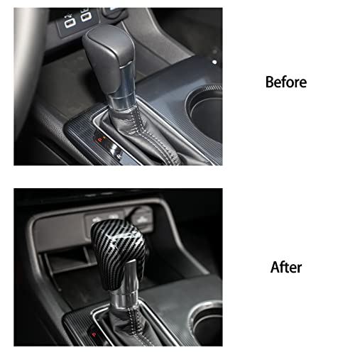 CKE Compatible with Honda Civic 2022 2023 2024 2025 for CRV HRV 2023 2024 2025 for Accord 2018-2024 2025 Accessories Car Center Console Gear Shift Knob Cover Trim Cap -Black Carbon - Image 5
