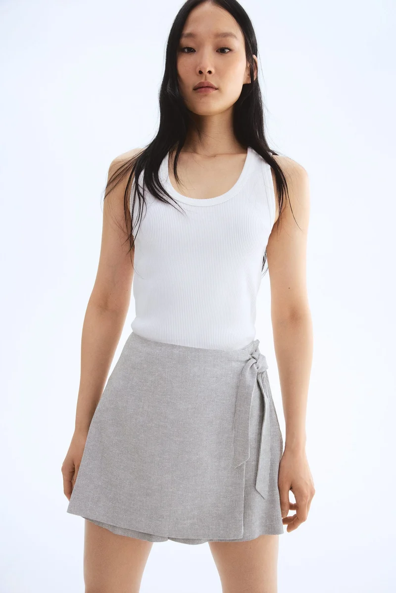 H&M Linen-blend skort