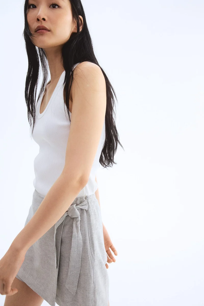 H&M Linen-blend skort