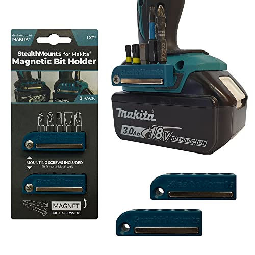 StealthMounts Magnetic Bit Holder for Makita (2 Pack) - Blue | Made in UK - Image 1