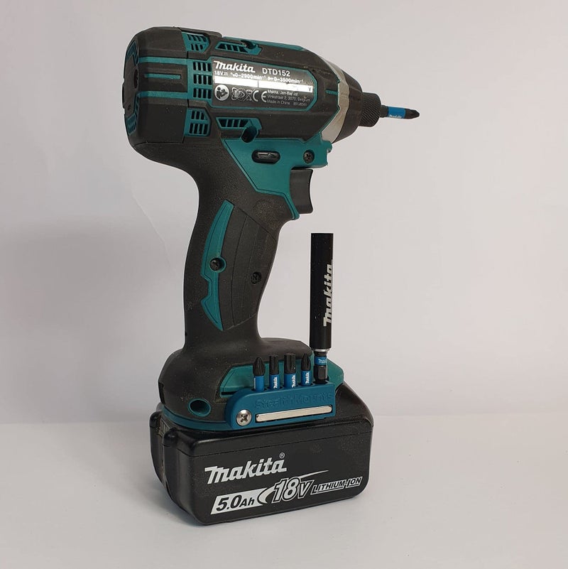 StealthMounts Magnetic Bit Holder for Makita (2 Pack) - Blue | Made in UK - Image 2