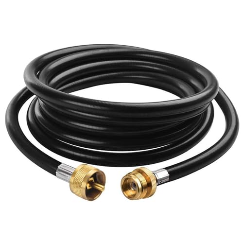 SHINESTAR 12 Feet Propane Hose Extension for Propane Tree, Compatible with Mr. Heater Buddy Heater, Coleman Camping Stove and Other 1LB Propane Appliances - Image 1
