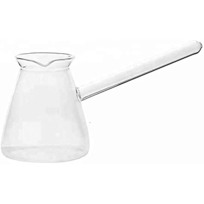 Neoflam Borosilicate Coffee Warmer With Handle  Turkish Coffee Maker Stove Top Borosilicate Glass With Perfect Pouring Spout 500Ml - Image 2