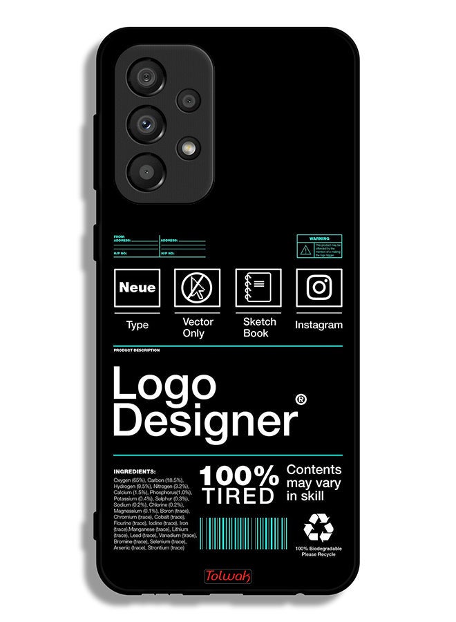 Tolwak Samsung Galaxy A33 5G Protective Case Cover Logo Designer Sticker - Image 1