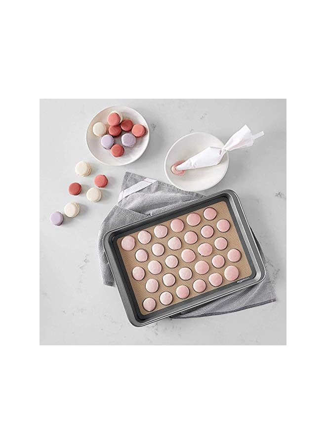 PROMASS Silicone Baking Mat Non-Stick Silicon Macaroon Baking Half Sheet BPA Free Perfect Baking Pad Cookie Kit for for Macarons,Cake,Bread and Pastry Making Set of 2 - Image 5