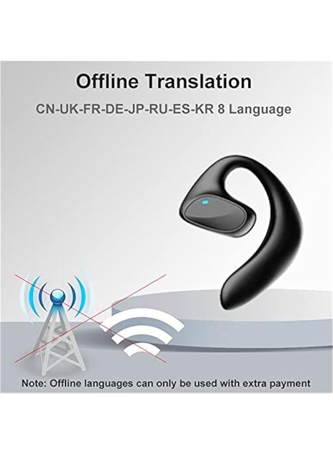 Smart 144 Languages Two Way Translation and Wireless Language Translation Earphones , M8 Language Translator Earbuds , Offline Language Translation Earpiece - Image 5