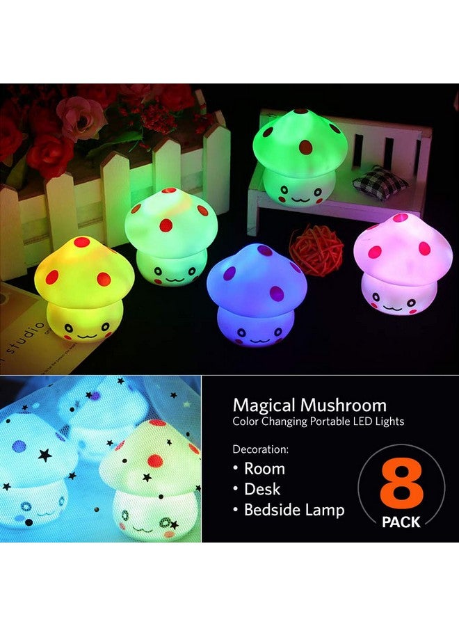 TornadoZ Led Light Up Color Changing Mushroom Toy | Trendy Design Multi-Color Flashing Led Light Cute N Fun Little Creative Kids Toy | Excellent Decoration Collection Collectible - Image 4