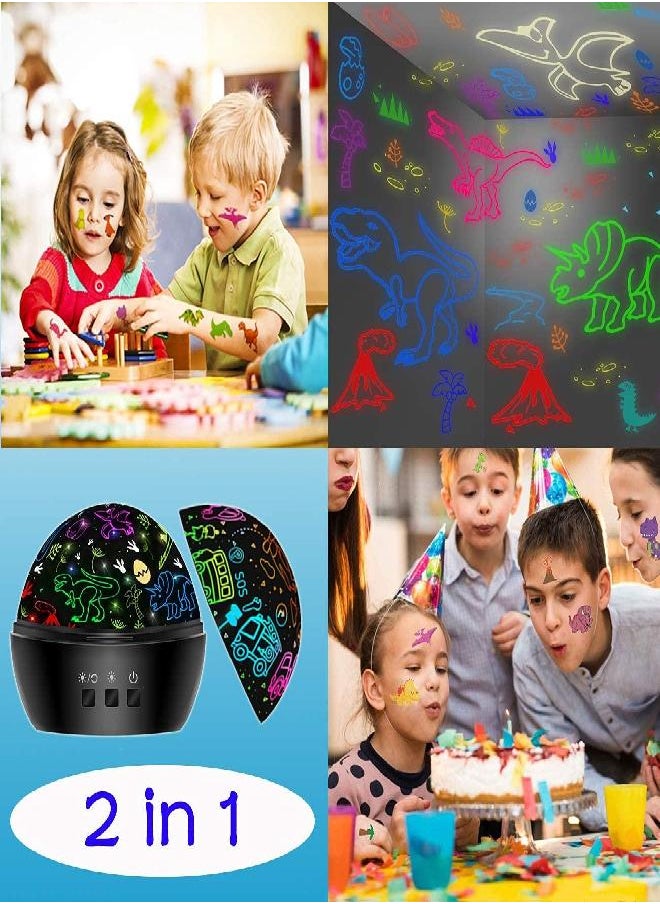 HONGID - HONGID Dinosaur Toys for 3-8 Year Old Boys,Dino Projection Kids Toys for 3-8 Year Olds Boys 2 in 1 Car Toys for 2-10 Year Olds Boys,Chirstmas Xmax Birthday Gifts for 2-10 Year Olds Kids Toddler Toys - Image 1