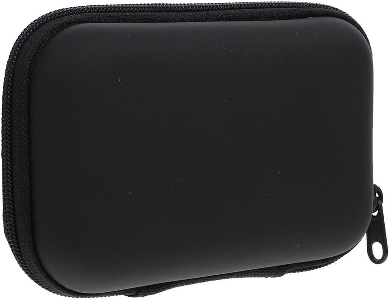 Portable Cable Organizer Bag for Travel and Electronics Accessories, Black Cord Storage Pouch with Zipper for Earphones and Charging Cables - Image 1