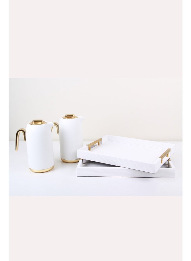 Thermos set for tea and coffee and serving trays. - Image 5