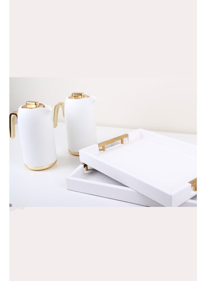 Thermos set for tea and coffee and serving trays. - Image 3