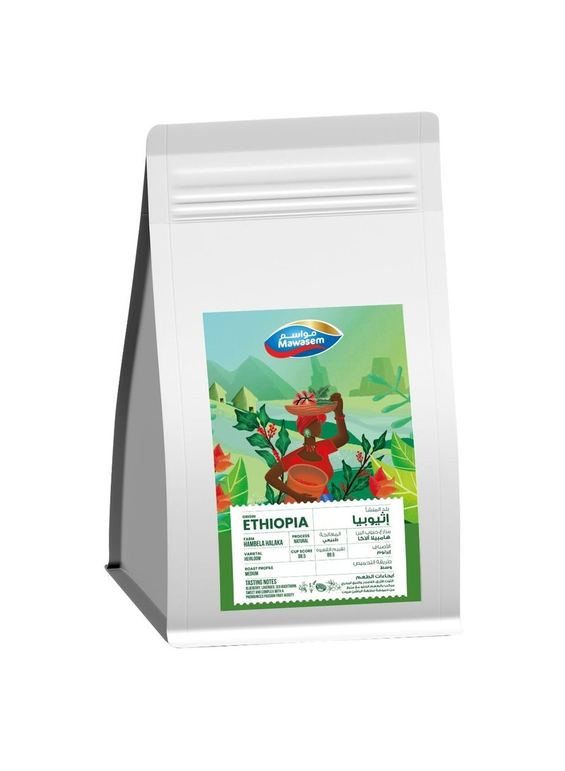 MAWASEM Specialty Coffee Beans - Ethiopia Hambela Halaka 500g - Image 1