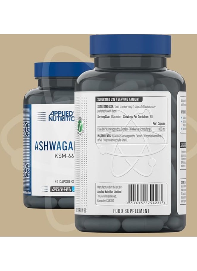 Applied Nutrition - Ashwagandha Ksm 66 60 capsules - Image 1