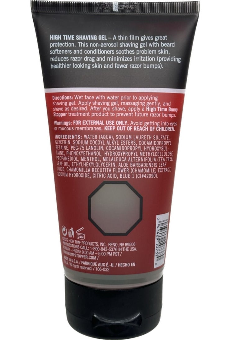 High Time BUMP STOPPER ARCTIC HAZE SHAVING GEL WITH ALOE VERA,TEA TREE OIL 150g - Image 2