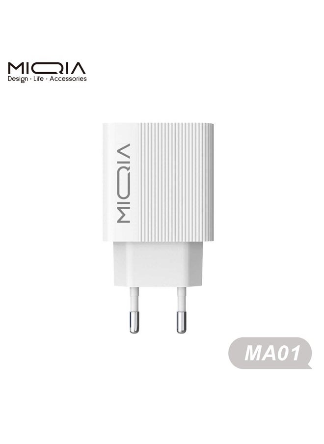 MIQIA Miqia MA01 Fast Charger With Lightning cable White  - Image 2