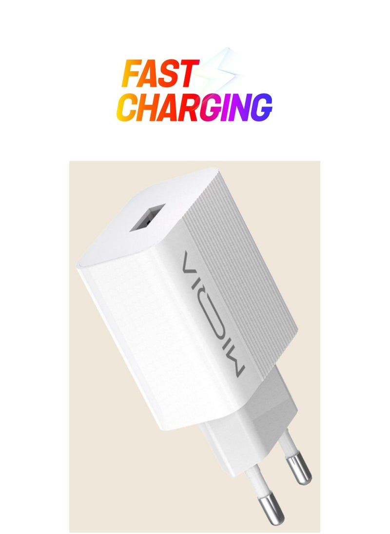 MIQIA Miqia MA01 Fast Charger With Lightning cable White  - Image 1