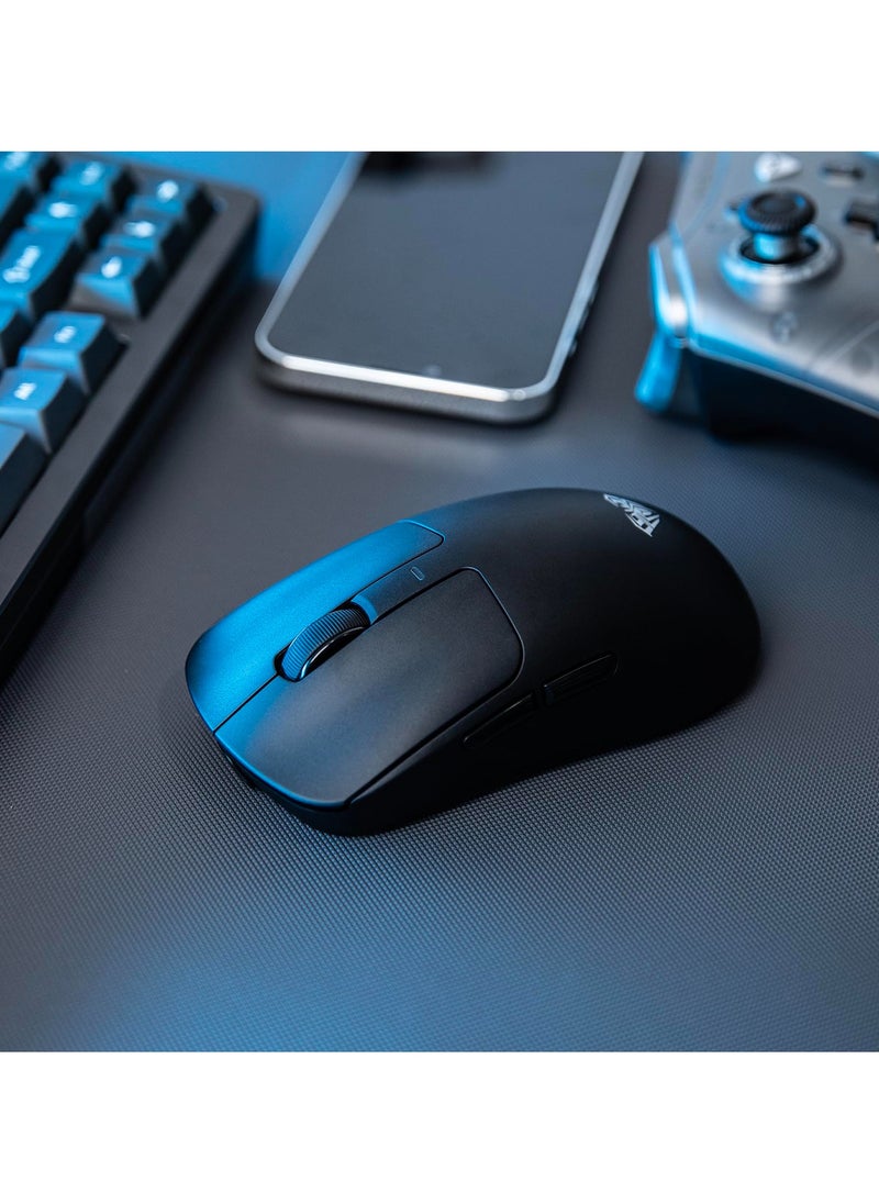 AULA - SC680 Wireless Mouse, Ergonomic Gaming Mouse, with Adjustable 26000 DPI, PAW3395 Sensor, BK3633 Chipset, BT 5.0/2.4GHz/Wired Connections, 500mAh Battery for Win/Mac/PC/Laptop - Image 1