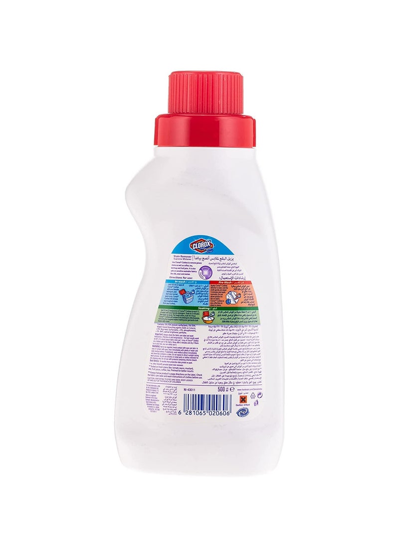 Clorox For Whites Liquid Stain Remover And Supreme Whitener 500ml  - Image 2