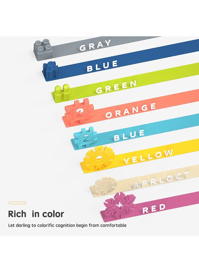 Loquat 160 pcs Set  Kids Building Blocks Construction Toy - Learning Playset STEM Educational Kit Child Branin Development Preschool Kindergarten Toy - Image 5