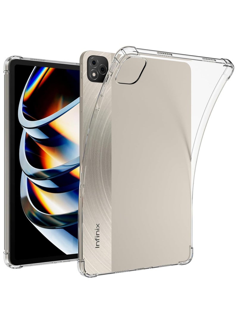 VKL Soft Transparent Silicone Case Compatible with Infinix Xpad 11 inch Released 2024 Tablet TPU Slim Back Cover for Infinix Xpad 11 - Image 1