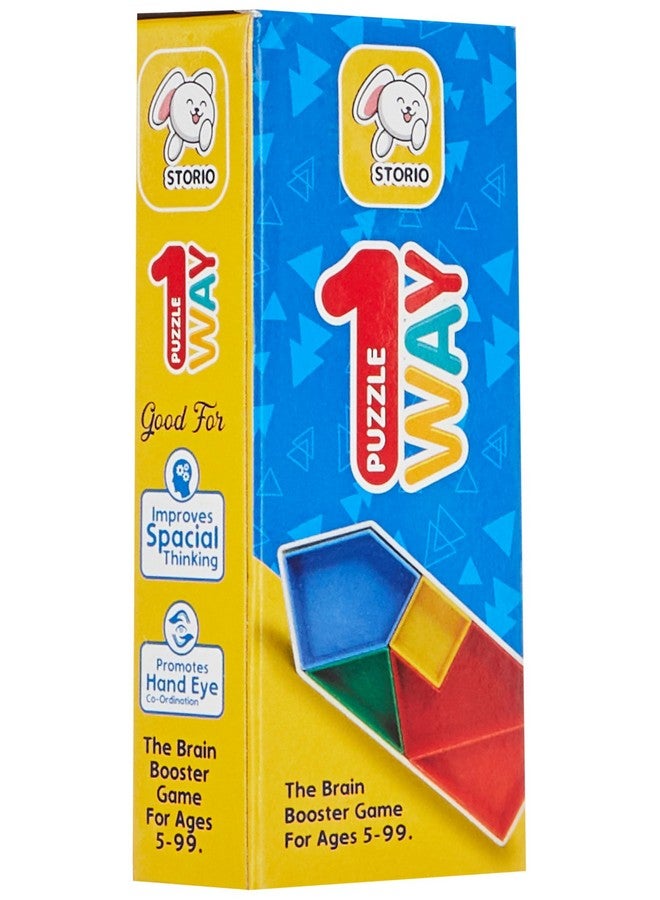 Storio Toys Vintage One Way Puzzle, Geometric 1970s Puzzle Game for Boys Girls Kids and All Ages - Image 1