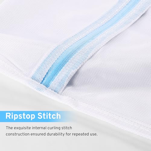 urezorgear 4 Pcs Mesh Laundry Bags Set for Delicates with AUTO-Lock Zipper, Lingerie Bags for Washing Delicates, Laundry Bags Mesh Wash Bags, Delicates Laundry Bag for Jeans,Blouse,Stocking,Bra(Medium,12" x 16") - Image 4