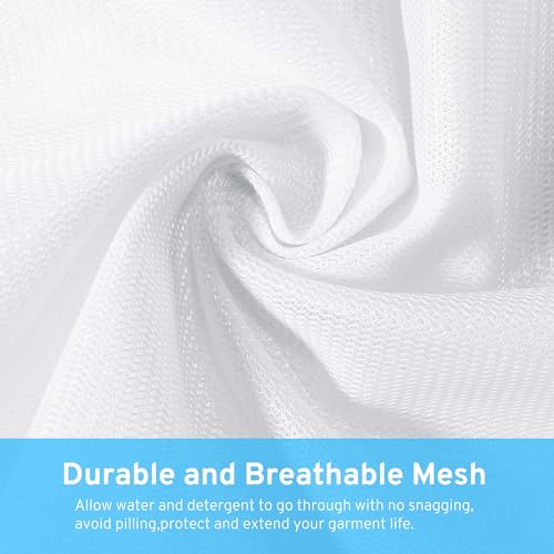 urezorgear 4 Pcs Mesh Laundry Bags Set for Delicates with AUTO-Lock Zipper, Lingerie Bags for Washing Delicates, Laundry Bags Mesh Wash Bags, Delicates Laundry Bag for Jeans,Blouse,Stocking,Bra(Medium,12" x 16") - Image 3