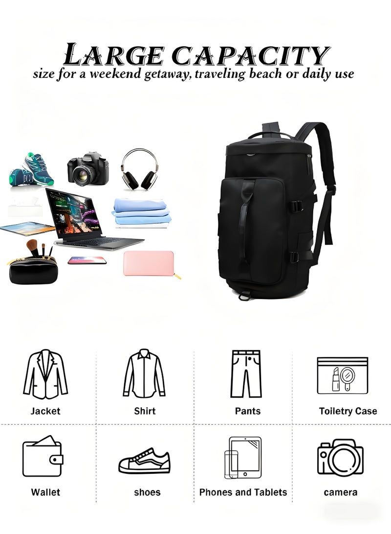 SUCITY Bag Sports for Gym Sports,Large Capacity Sports Bag Backpack with Shoes Compartment & Wet Pocket Sports Gym Bag for Men & Women Multi-Occasion Application of Sports Bag - Image 3