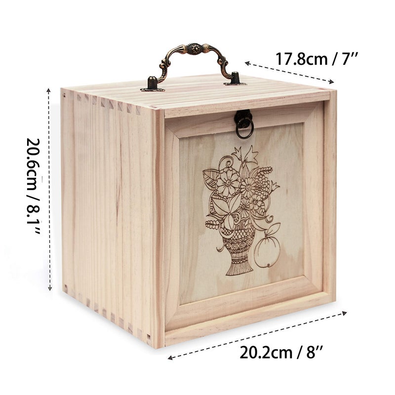 TORIBIO Essential Oil Storage Holder Organizer for 40 Bottles, Wooden Essential Oils Box Holds 5 10 15 20 30 ml for Young Living & Doterra Bottles - Image 2