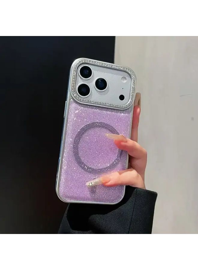 Black Luxury Glitter Rhinestone Pearl Phone Case For iPhone 17 Shock Protection Stylish Cover - Image 1