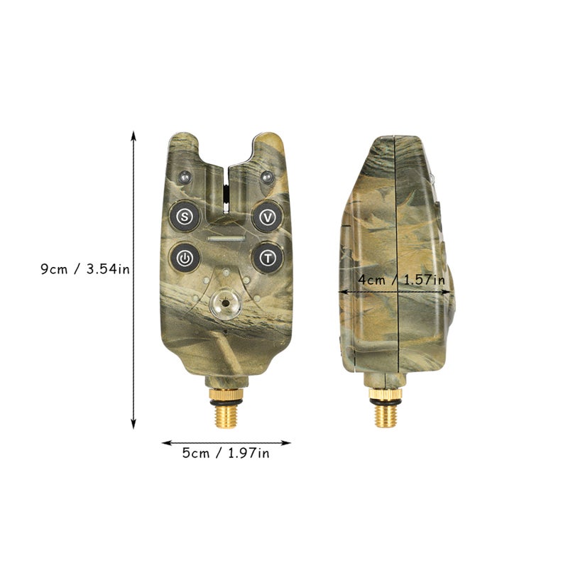 COONOR 2 LED Water Adjustable Tone Volume Sensitivity Sound Alert Fishing Bite Alarm for Fishing Rod - Image 2