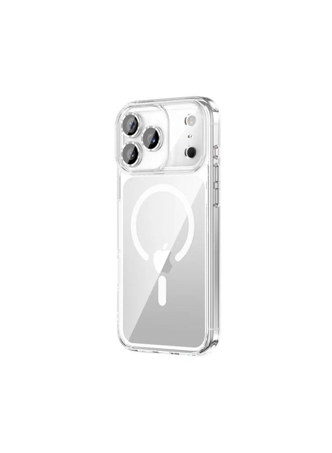 كفر ايفون 17 برو ماكس ماج سيف حماية فائقة ضد السقوط والخدوش بتغطية كاملة وتأخير الاصفرار مقاوم للتآكل مضاد للخدش وبصمات الأصابع رفيع للغاية بحواف مرتفعة لحماية العدسات والشاشة - Image 1