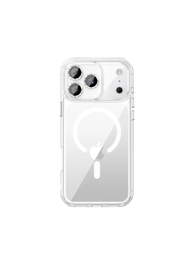 كفر ايفون 17 برو ماكس ماج سيف حماية فائقة ضد السقوط والخدوش بتغطية كاملة وتأخير الاصفرار مقاوم للتآكل مضاد للخدش وبصمات الأصابع رفيع للغاية بحواف مرتفعة لحماية العدسات والشاشة - Image 2