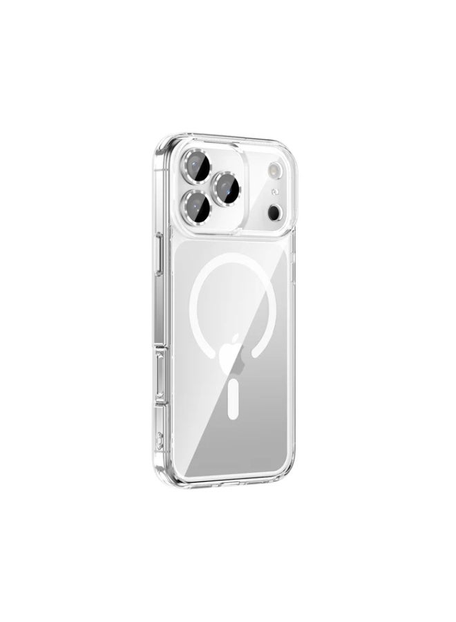 كفر ايفون 17 برو ماكس ماج سيف حماية فائقة ضد السقوط والخدوش بتغطية كاملة وتأخير الاصفرار مقاوم للتآكل مضاد للخدش وبصمات الأصابع رفيع للغاية بحواف مرتفعة لحماية العدسات والشاشة - Image 4