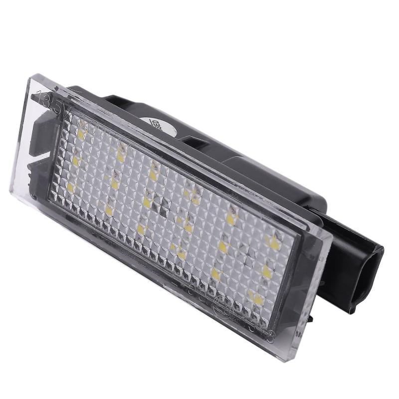 LED License Plate Lights: 24 LEDs Per Light, 6000-6500K Bright White Light - 50000+ Hours Long Lifespan, 12-30V Low Power Consumption, Plug And Play Direct Installation For Renault Models - Image 2