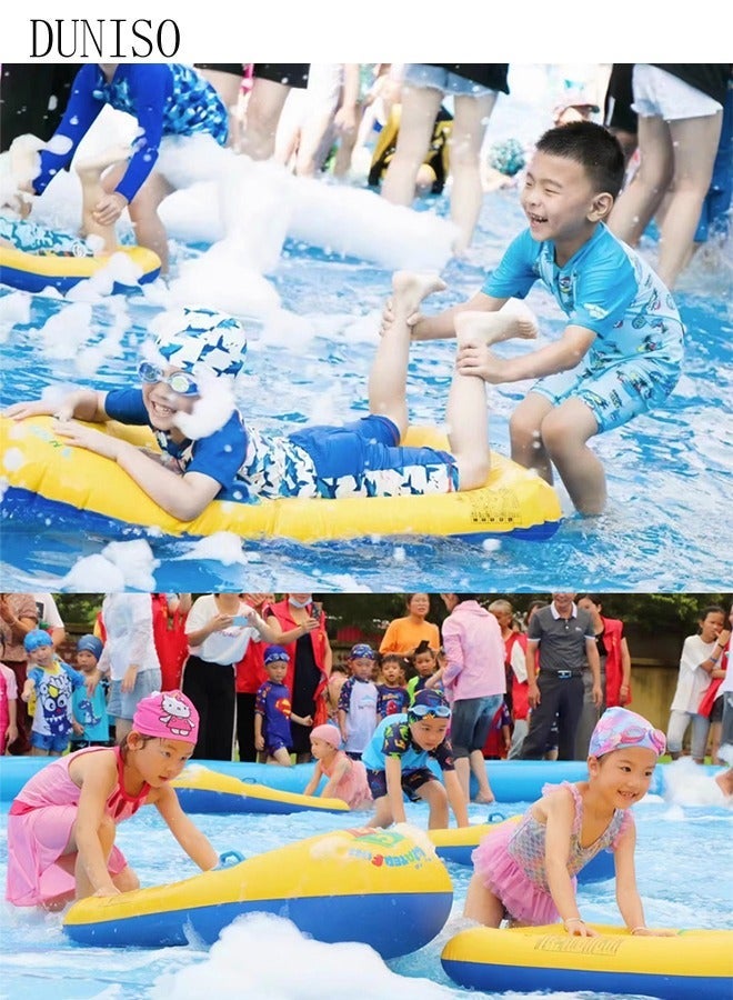 DUNISO Inflatable Surf Boards Swimming Arm Band Set for Kids, Lightweight Inflatable Boogie Boards, Bodyboard Beach Float with Handles Portable, Surfboard Soft Body Boards for Beach Toys - Image 4