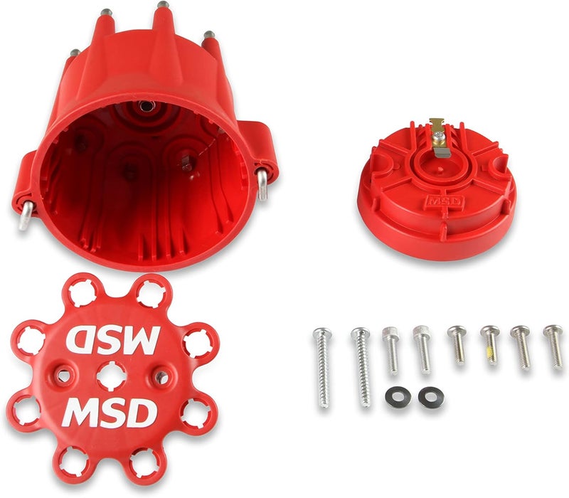 MSD 84335 HEI Distributor Cap and Rotor Kit - Red - Image 2