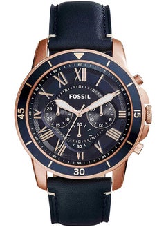 FOSSIL Men's imported waterproof leather simulation Chronograph wristwatch -FS5237  - Image 1