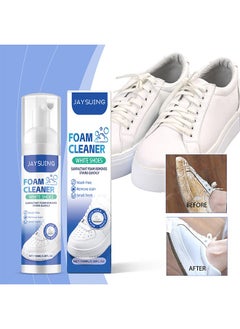 Jaysuing Shoe Foam Cleaner, Foam Shoe Cleaner, Shoe Cleaner, Sneaker Stain Removal, Multi-Purpose Cleaning Sneakers, Sneaker Cleaning Spray Foam, Surfactant Foam Removes Stains Quickly, 100ml  - Image 1