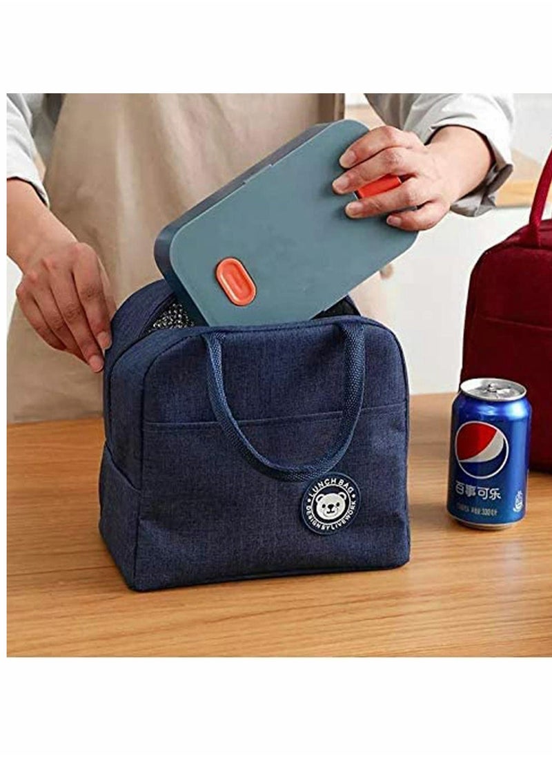 Y&D Robust Lunch Bags for Women and Men, Leak-Proof Water-Resistant Cooler tote bag container Adults, kids, Light-weight Portable lunch box Office work, Outdoor, Picnic, School(Pink)  - Image 4