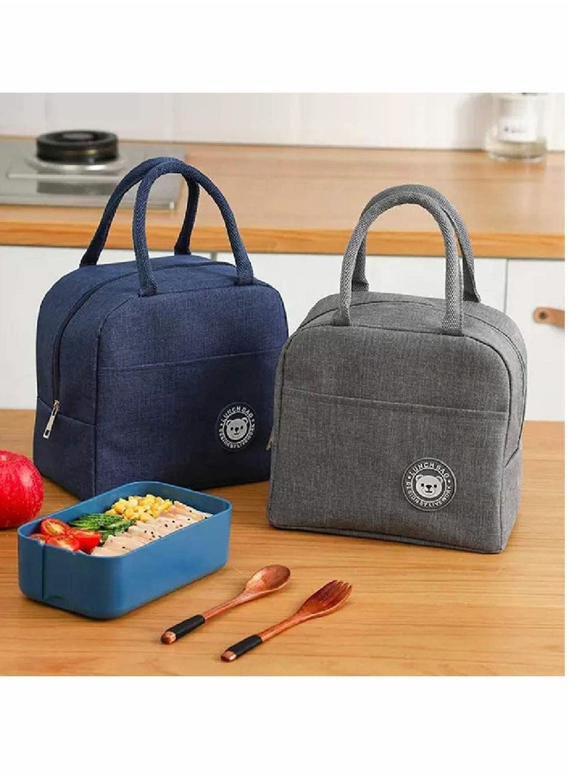 Y&D Robust Lunch Bags for Women and Men, Leak-Proof Water-Resistant Cooler tote bag container Adults, kids, Light-weight Portable lunch box Office work, Outdoor, Picnic, School(Pink)  - Image 3