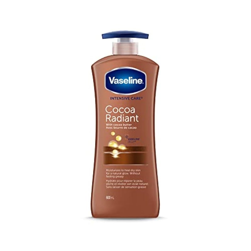 Vaseline Intensive Care Body Lotion For Dry Skin Cocoa Radiant Moisturizing 600 Ml - Image 1