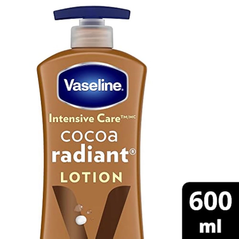 Vaseline Intensive Care Body Lotion For Dry Skin Cocoa Radiant Moisturizing 600 Ml - Image 2