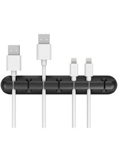 Rubik Cable Clips Adhesive (Value Pack), 6pieces Cable Clips Holder Organizer Desktop Cable Management System For Power Cords And Charging Cables (Black)  - Image 3