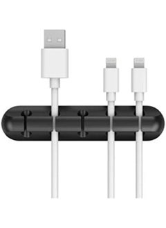 Rubik Cable Clips Adhesive (Value Pack), 6pieces Cable Clips Holder Organizer Desktop Cable Management System For Power Cords And Charging Cables (Black)  - Image 4
