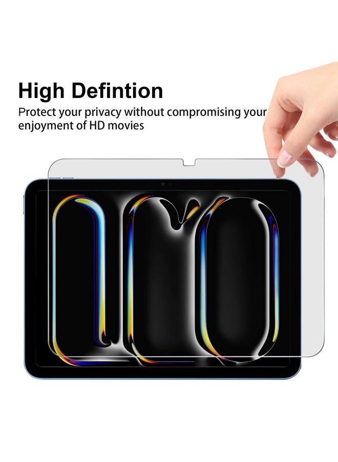Juvraixo Privacy Screen Protector for iPad Pro 11 Inch M5/M4 (2025/2024) 9H Tempered Glass [Face ID & Apple Pencil Compatible] Case Friendly HD Clear - Image 5