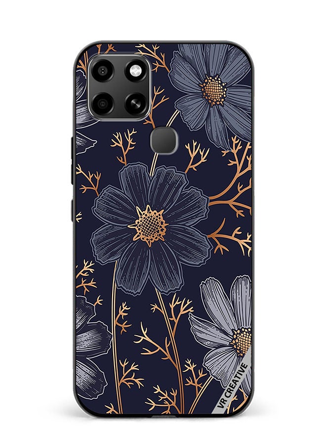 VR CREATIVE Protective Case Cover For Infinix Smart 6 Flower Design Multicolour - Image 1